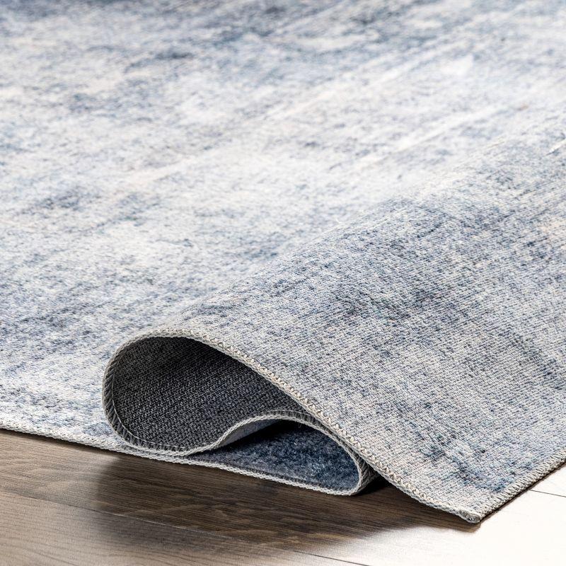 Nuloom Katia Modern Abstract Pet Friendly Machine Washable Area Rug, 5' x 8', Blue