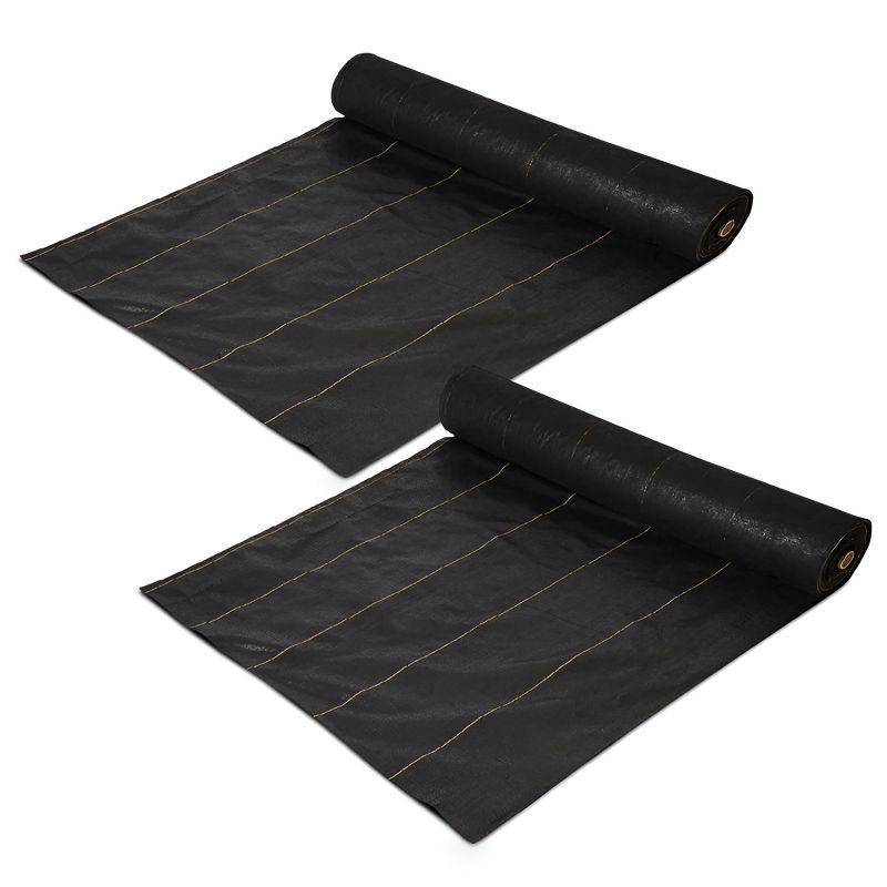 DeWitt Company, Inc. DeWitt Sunbelt Woven Weed Barrier Landscape Fabric Ground Cover (Set of 2)