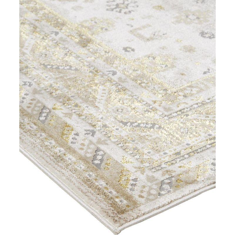 Aura Modern Persian Gold/Ivory Area Rug