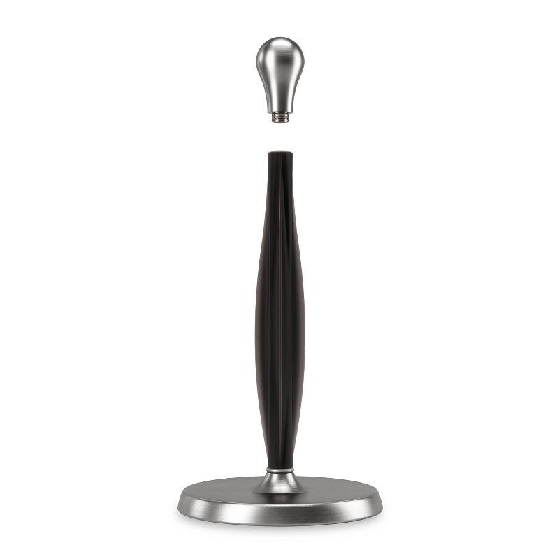 Modern Black Stainless Steel Freestanding Paper Towel Holder