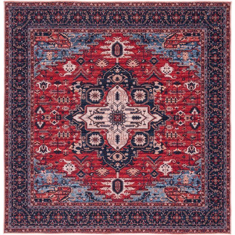 Mistana™ Chenier Oriental Red/Navy Area Rug