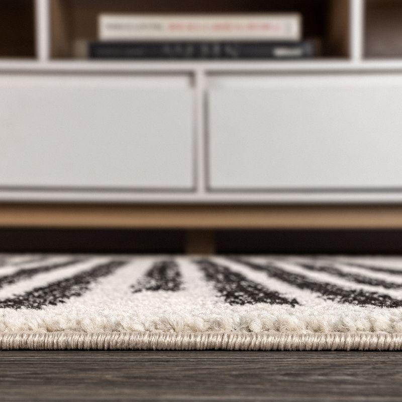 Khalil Modern Berber Stripe Indoor Area Rug - JONATHAN Y