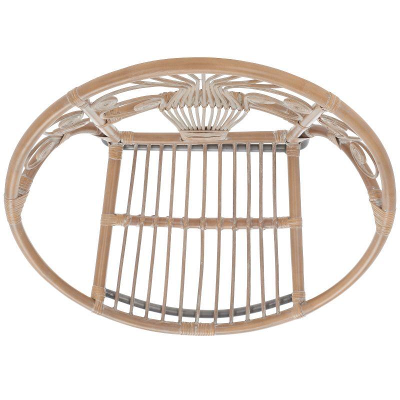 Carlson Accent Chair - WIK6505A - Grey White Wash/Black - Safavieh