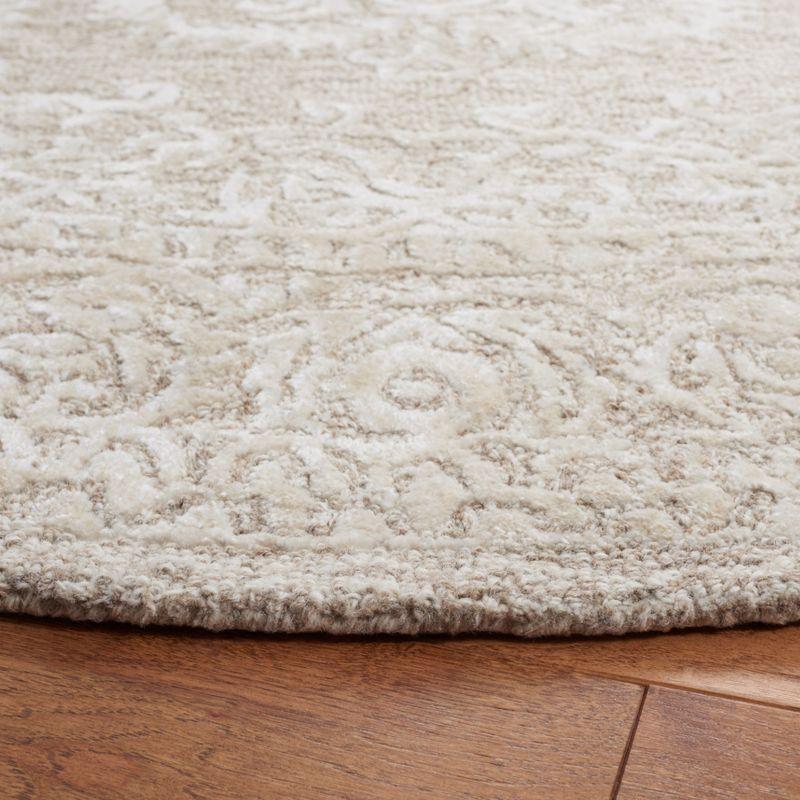 Bungalow Rose Precious Hand Tufted 60% Wool, 20% Bamboo Silk, 20% Cotton With Cotton Backing Oriental Rug