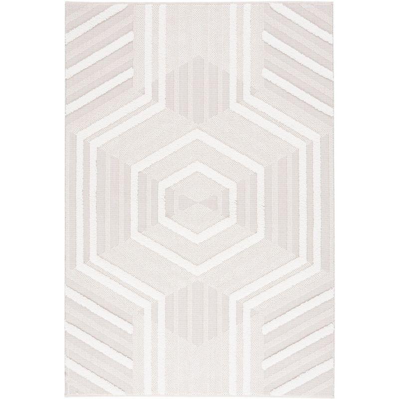Trends TRD114 Power Loomed Indoor Area Rug - Beige/Ivory - 5'3"x7'6" - Safavieh