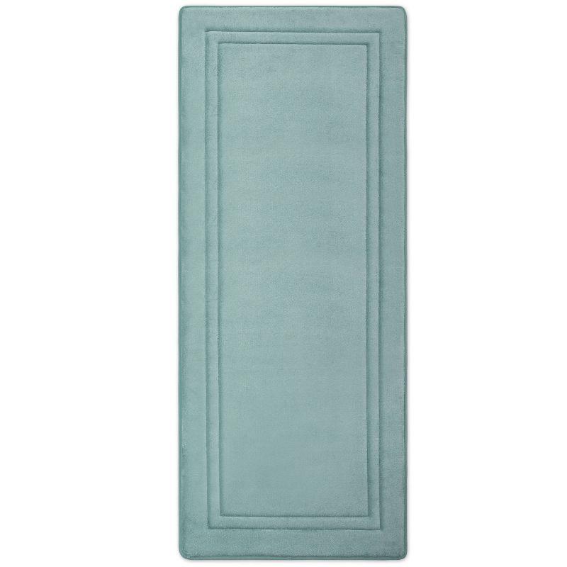 Aqua Quick Drying Memory Foam Bath Mat with Skid Resistant Base