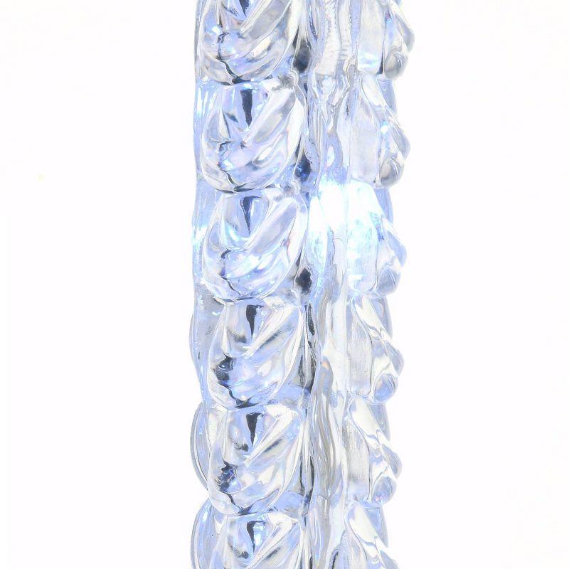 10ct LED Crystal Icicle Christmas String Lights - National Tree Company: Outdoor White Acrylic Decor, Electric Powered