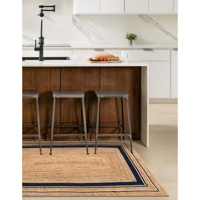 Unique Loom 8' 0 x 10' 0 Gujarat Braided Jute Rectangle Area Rug