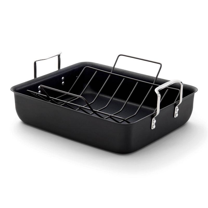 Calphalon Hard-Anodized Nonstick Roasting Pan with Rack