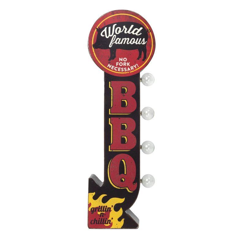 Famous LED BBQ Vintage Marquee Off the Wall Sign - American Art Decor
