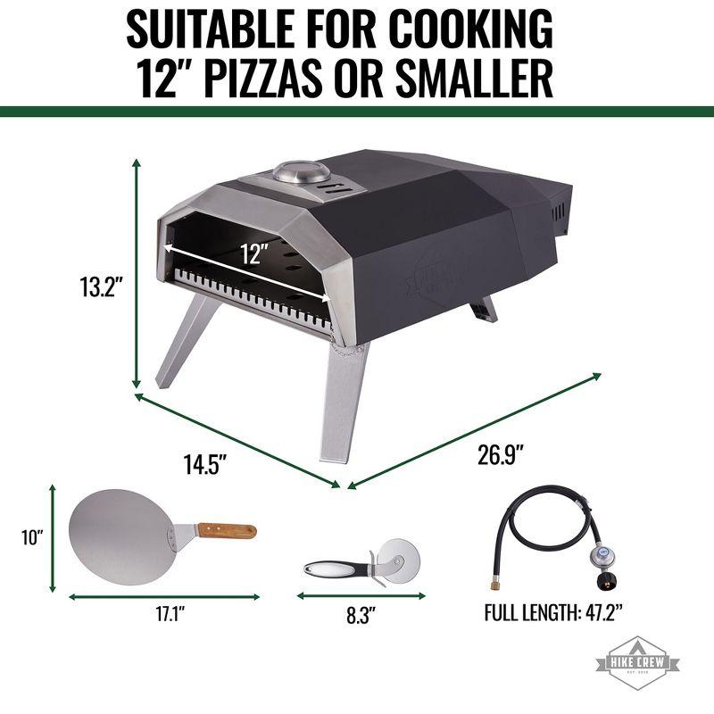 Hike Crew Stainless Steel Free Standing Pizza Oven