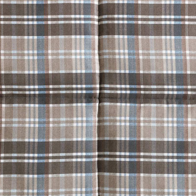 Eddie Bauer Eddie Bauer Rugged Plaid Brown Microsuede Reversible Duvet Cover Set