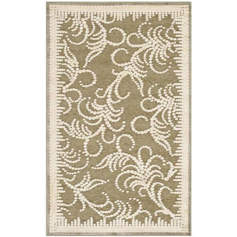 Martha Stewart Fountain Swirl Performance Floral Rug