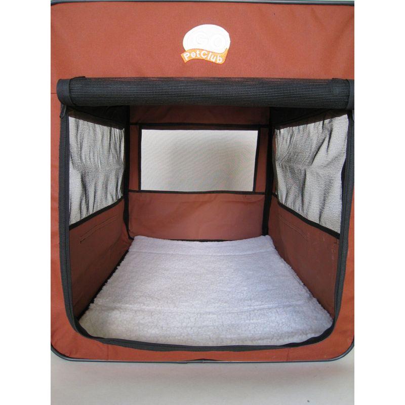 Extra Large Brown Soft Sided Folding Dog Crate