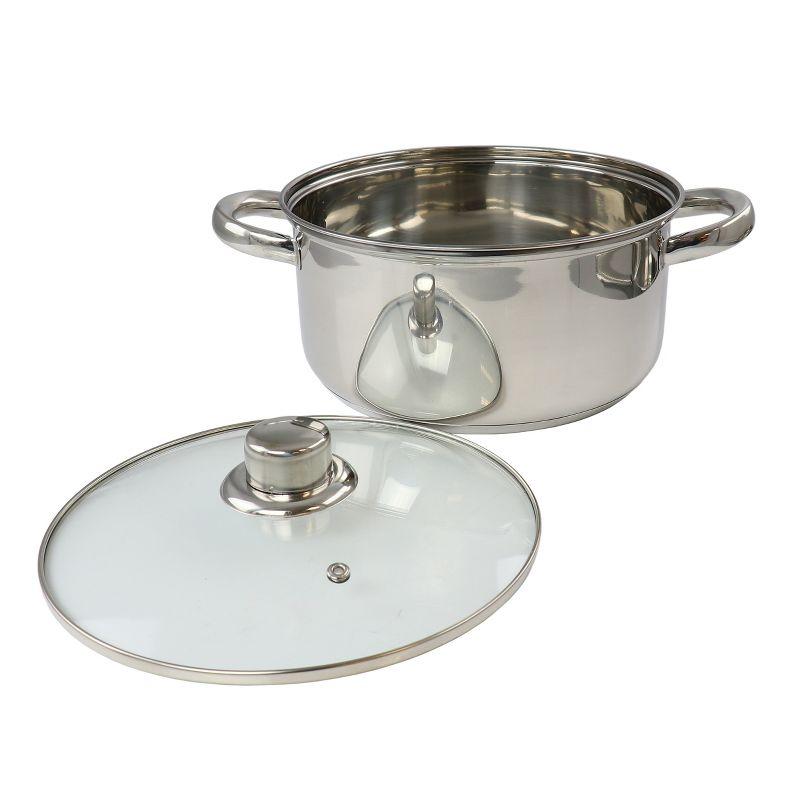 Gibson Home 5 Piece Mirror Polish Stainless Steel Cookware Set