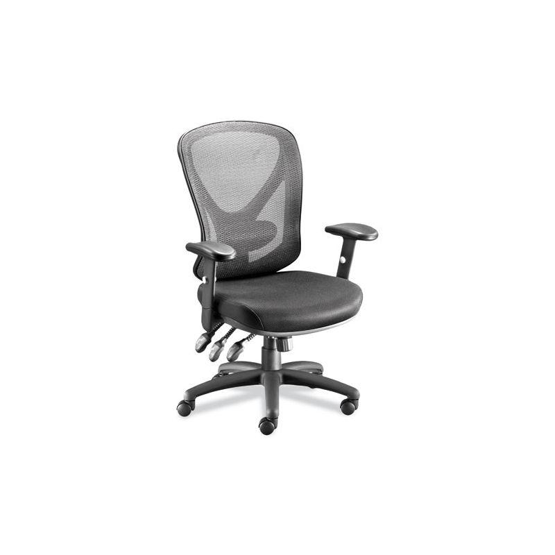 Aeson Series Multifunction Black Mesh Task Chair with Adjustable Arms