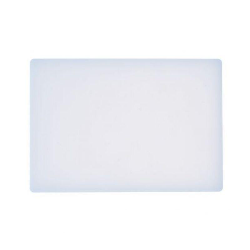 White Rectangular Plastic Cutting Board, 12x18 Inch