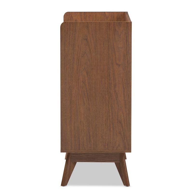 Brighton Mid-Century Modern Wood 3 Drawer Storage Chest Brown - Baxton Studio