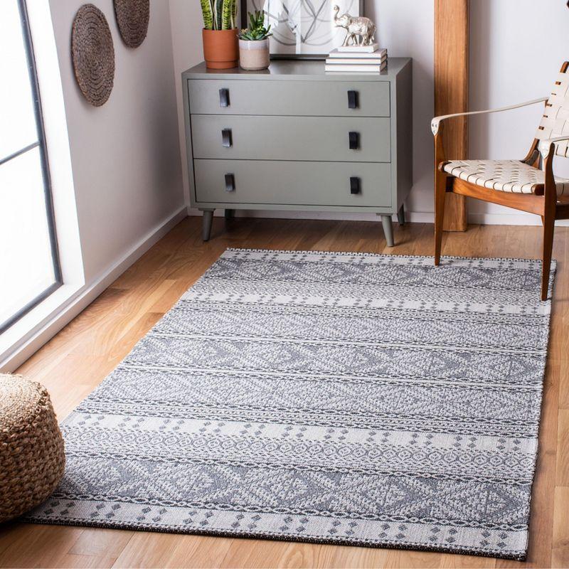 Augustine Light Grey and Anthracite Patterned Indoor Rug