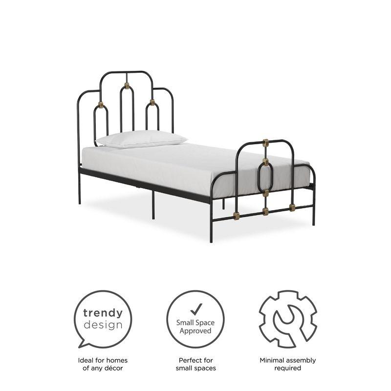 Olivia Metal Open-Frame Bed