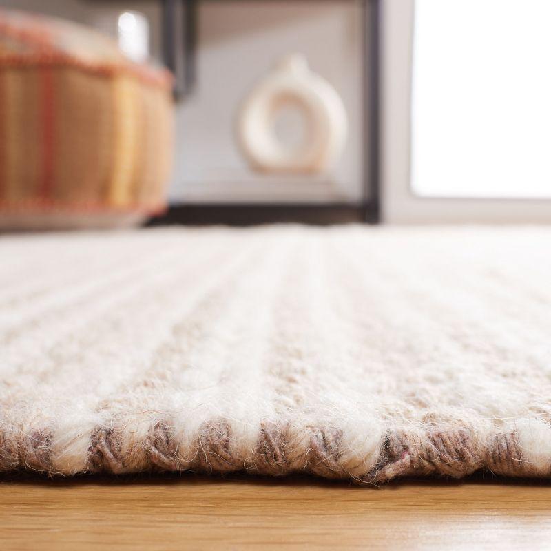 Natura NAT208 Handmade Indoor Area Rug - Taupe / Ivory - 6'x9' - Safavieh