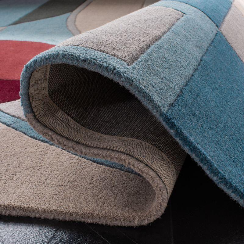 Rodeo Drive RD845 Hand Tufted Indoor Accent Rug - 2'3"x4' - Blue/Multi - Safavieh