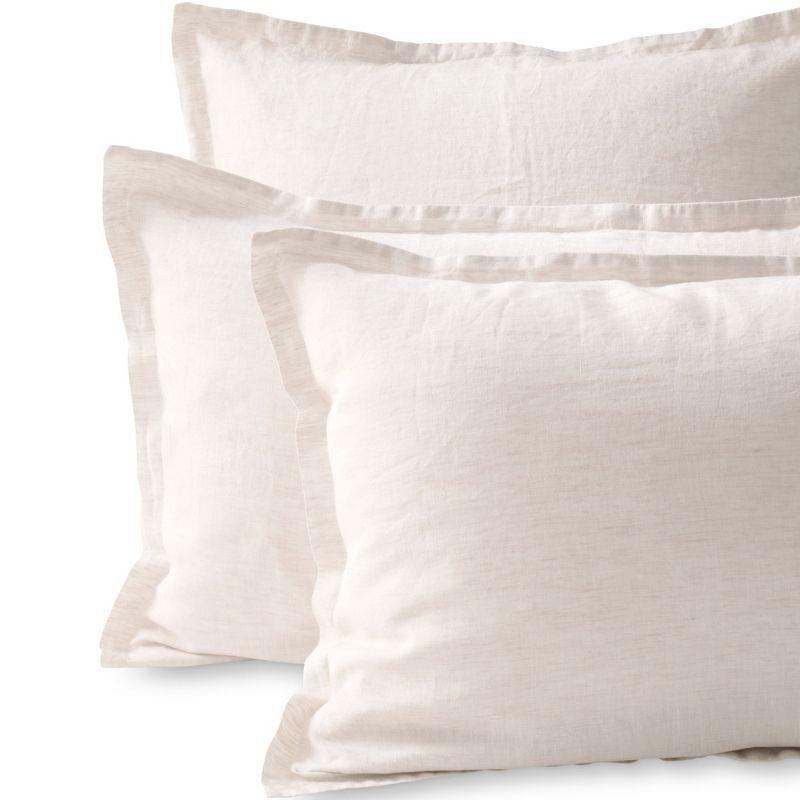 King Size Off-White Linen Chambray Pillow Sham