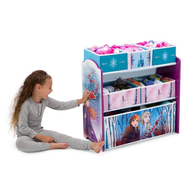 Disney Frozen 2 Design and Store 6 Bin Kids' Toy Organizer - Delta Children