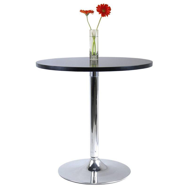 Spectrum Round Dining Table with Metal Base Wood/Black - Winsome