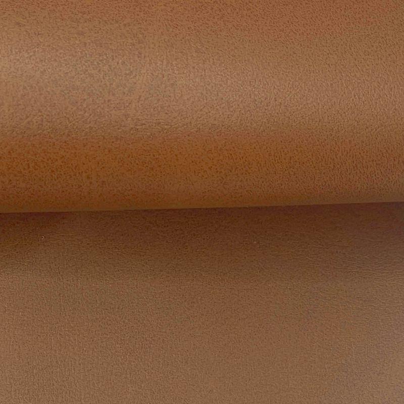 Daphne Ottoman Carmel - Lifestyle Solutions: Faux Leather Footstool, Transitional Bench, No Assembly Required