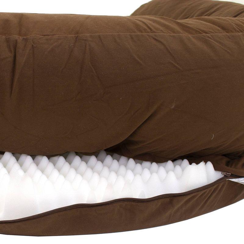 Large Chocolate Orthopedic Elevated Outdoor Dog Bed