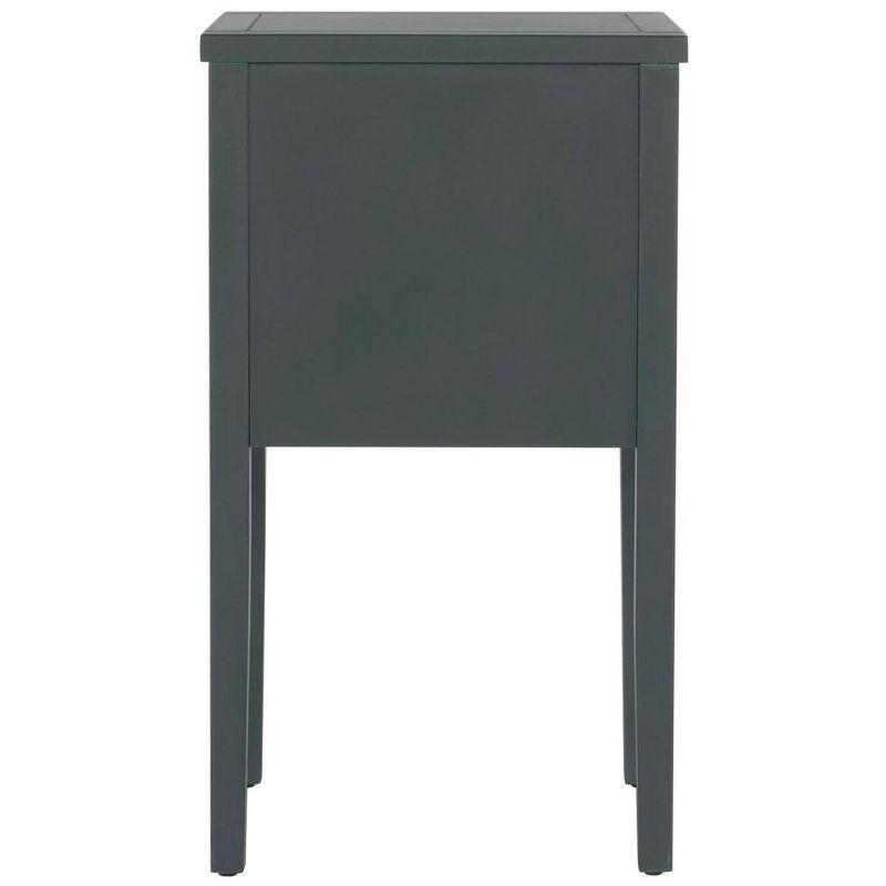Toby Accent Table with Storage Drawers - Dark Teal - Safavieh.