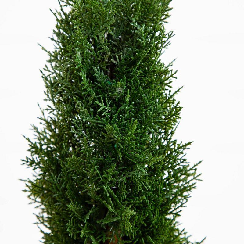 Nearly Natural 2-ft Cedar Spiral Silk Tree (Indoor/Outdoor)