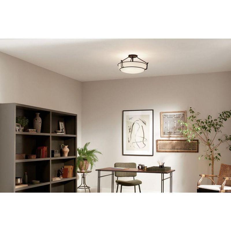 Kichler Lighting Alkire 4 - Light Semi-Flush Mount in  Black