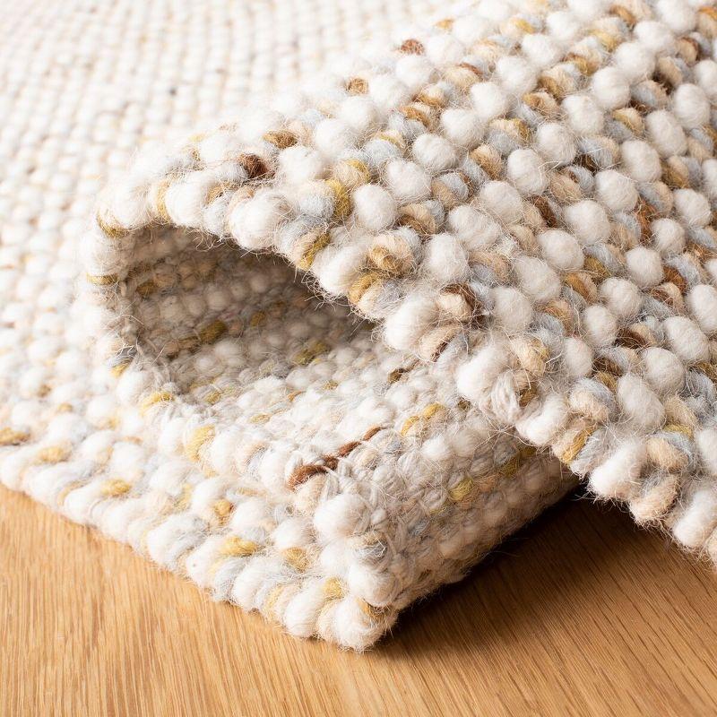 Vermont VRM401 Hand Woven Accent Rug - Ivory/Silver - 3'x5' - Safavieh.