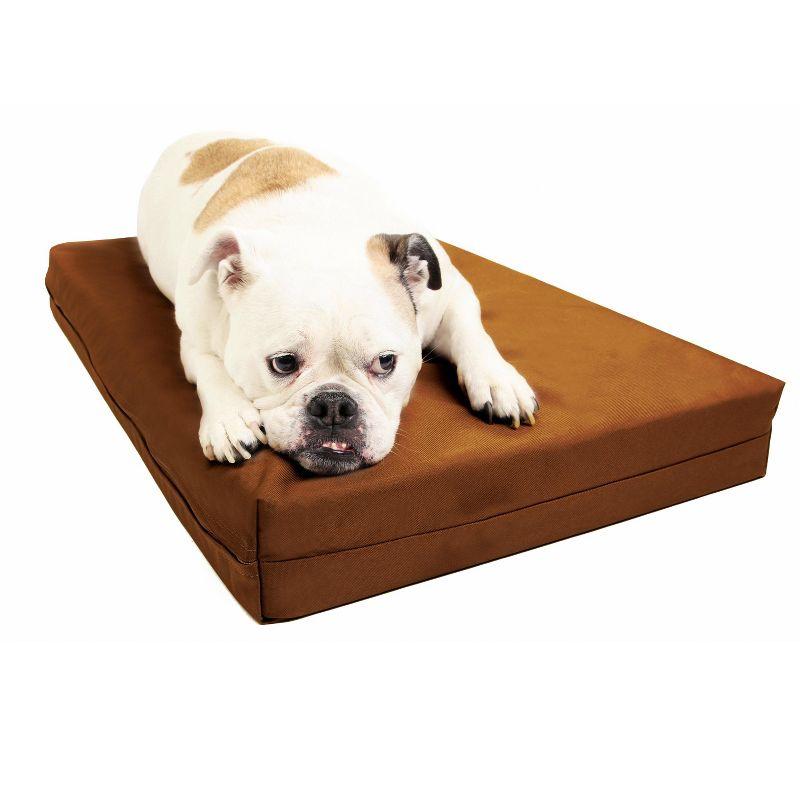 Big Barker 4" Orthopedic Crate Bed - Tan - Medium - 33.2" x 21.2" x 4"