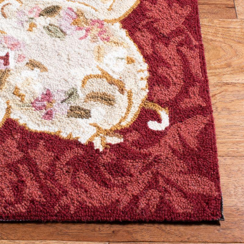 Chelsea HK73 Handmade Area Rug - 6'x9' - Ivory/Burgundy - Safavieh