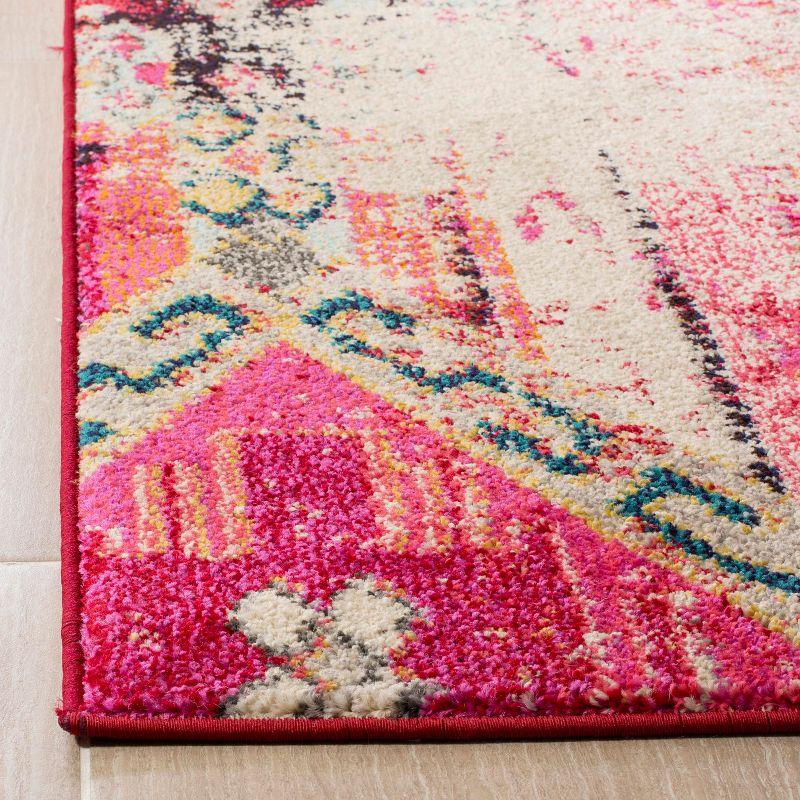 Monaco MNC222 Power Loomed Indoor Area Rug - Magenta/Multi - 8'x11' - Safavieh