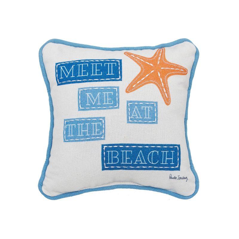 C&F Home Starfish At The Beach Printed and Applique Throw Pillow