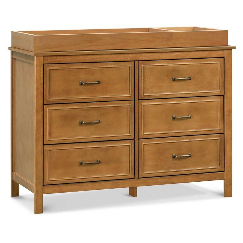 Chestnut Double Nursery Dresser with Classic Metal Pulls