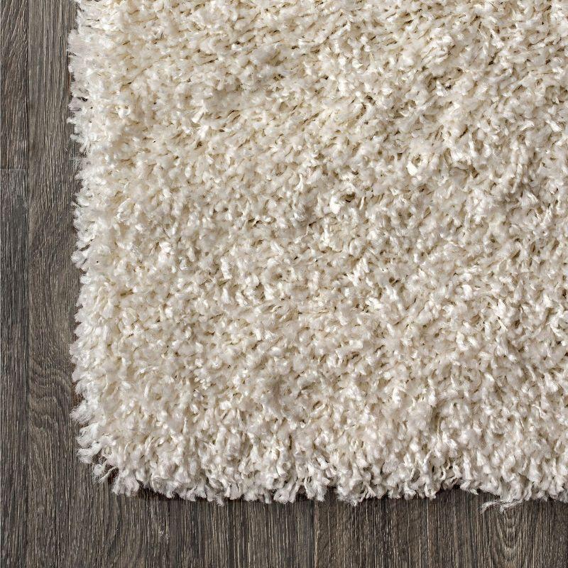 Mercer Shag Plush Tassel Moroccan Diamond Area Rug - JONATHAN Y