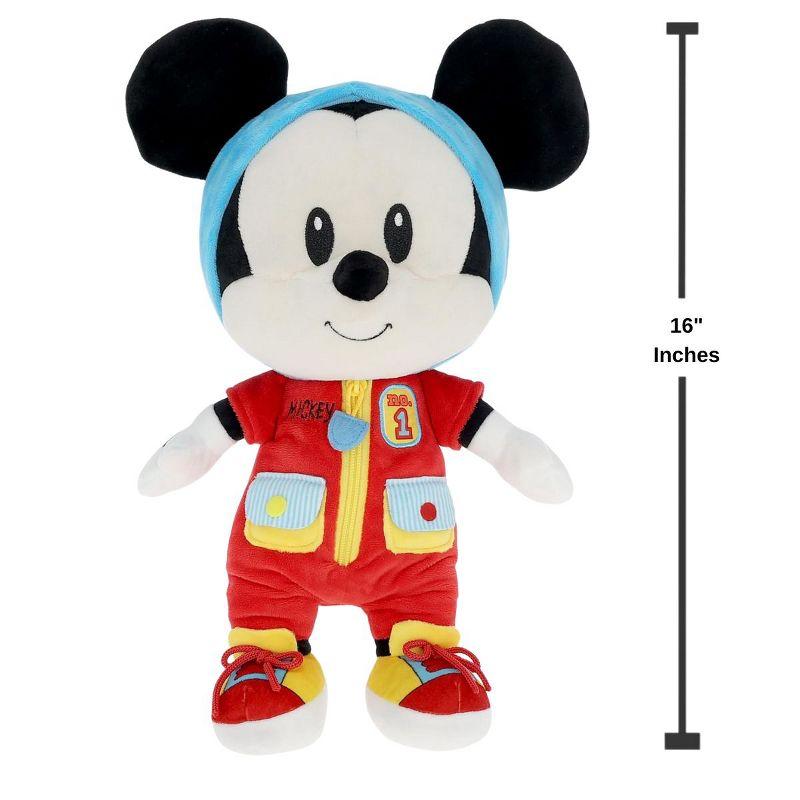 Disney Baby Mickey Mouse 16" Inch Dress and Play Stuffed Animal Plush Toy