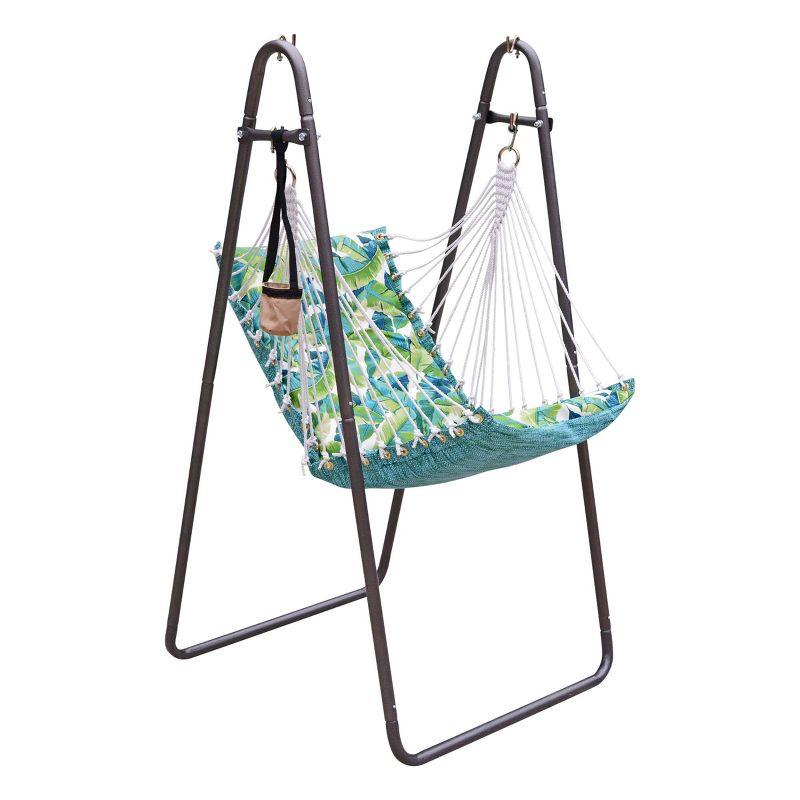 Soft Comfort Swing Chair & Stand - Green - Algoma