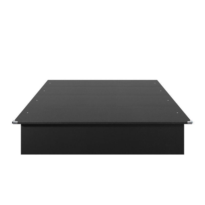 Nexera Full Valere Platform Bed Black: Modern Unupholstered Wood Composite, No Box Spring Needed