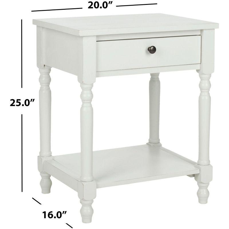 Tami Nightstand With Storage Drawer - Off White - Safavieh.