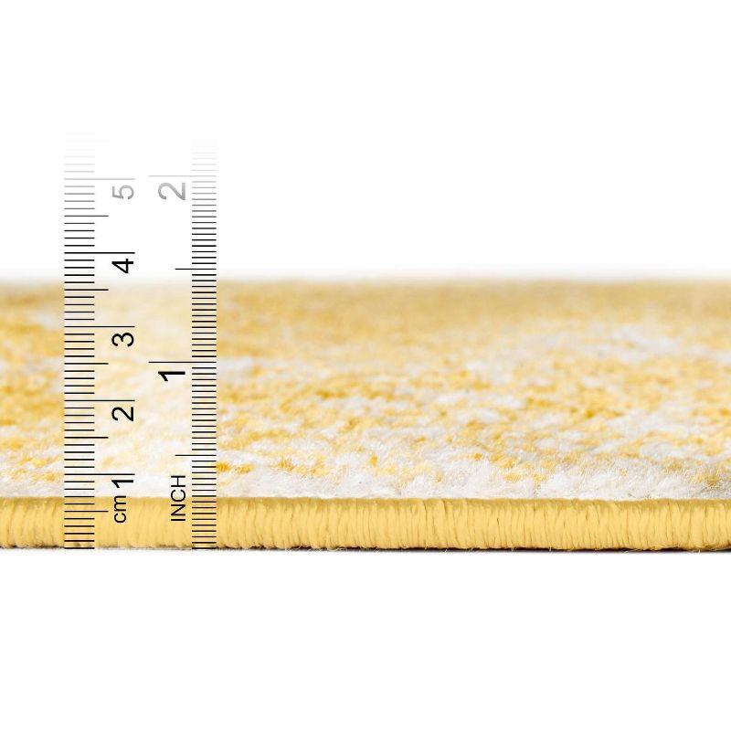 Unique Loom Bromley Collection Area Rug - Wells (6' 1" x 9' Rectangle Yellow/Ivory)