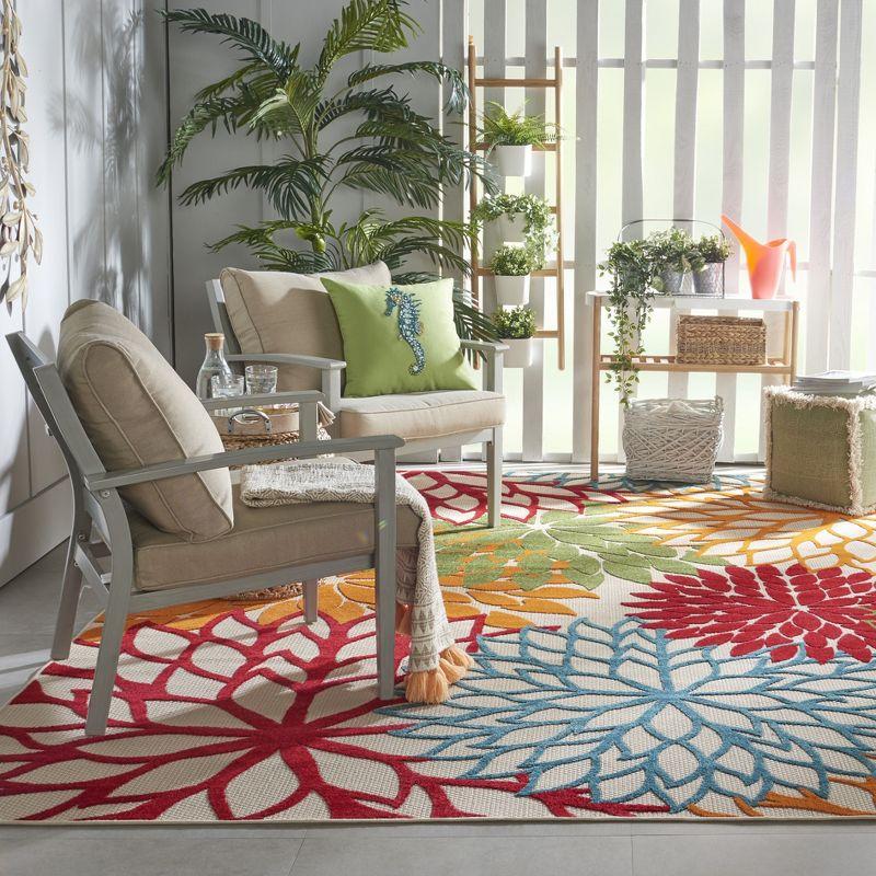 Nourison Aloha Floral Bloom Indoor Outdoor Rug