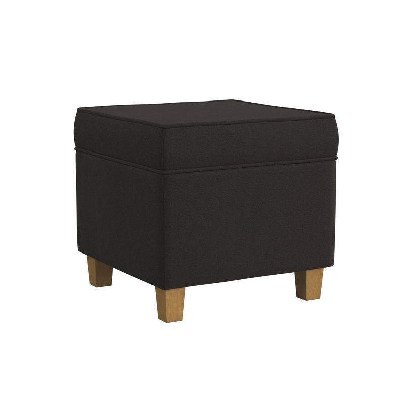 Cole Classics Square Storage Ottoman with Lift Off Top - HomePop