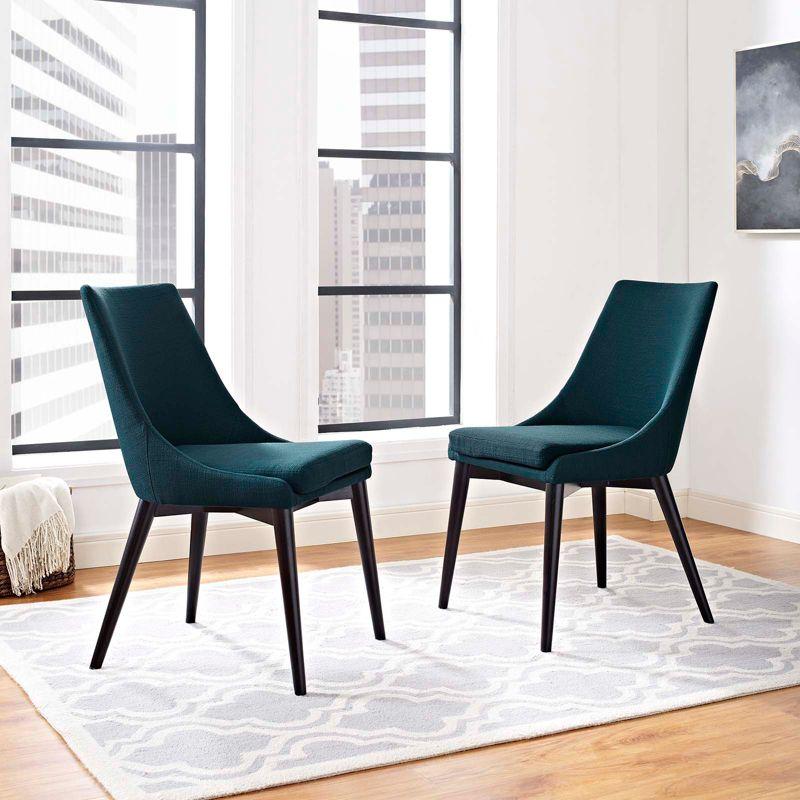 Modway Viscount Dining Side Chair Fabric Set of 2