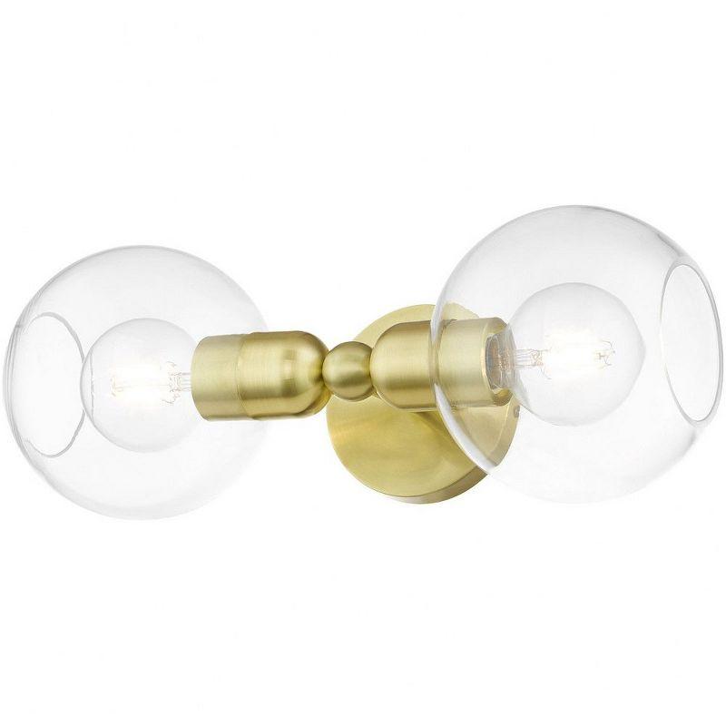 Livex Lighting Downtown 2 - Light Vanity in  Satin Brass